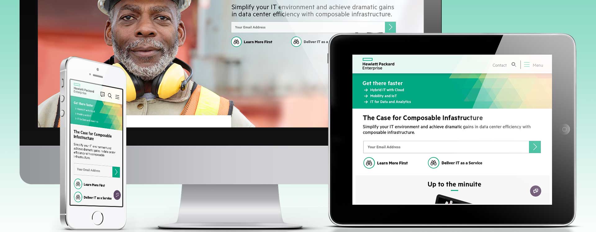 Hewlett Packard Enterprise home page
