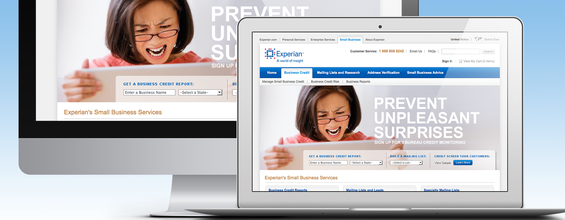 Experian page